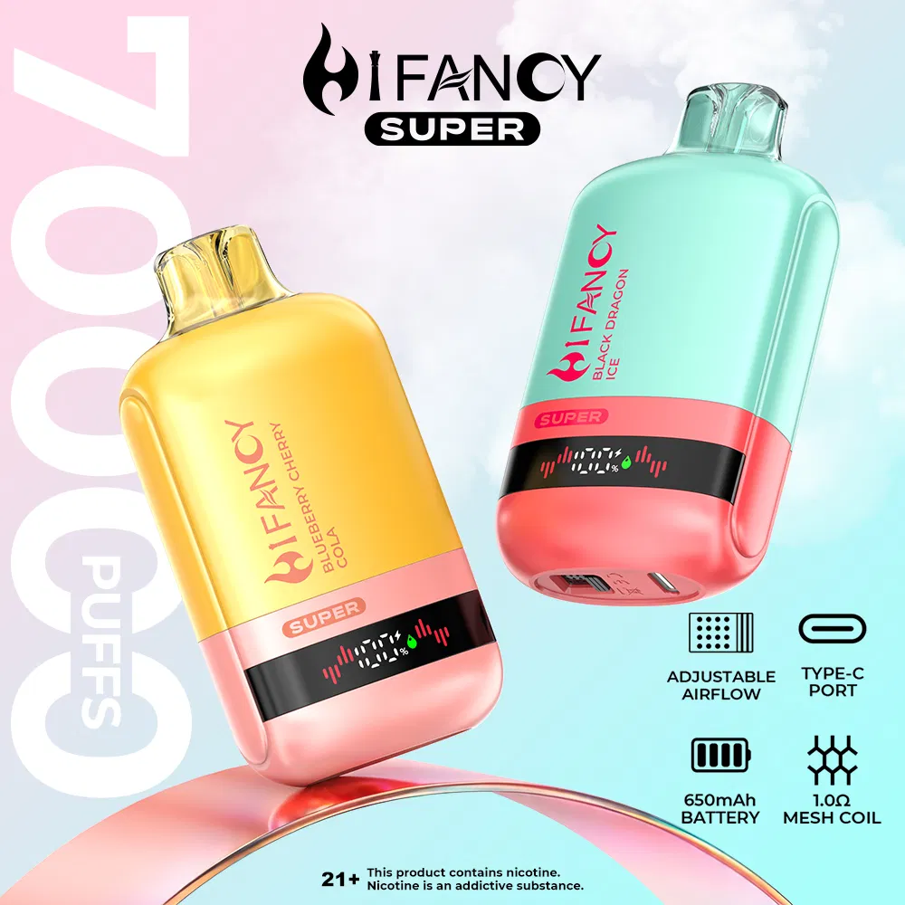 Hifancy Super 70000 Puff Vape ar ES noliktavas uzlādējamu vape
